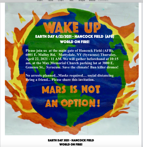 Earth Day 2021 - Hancock Field World on Fire!